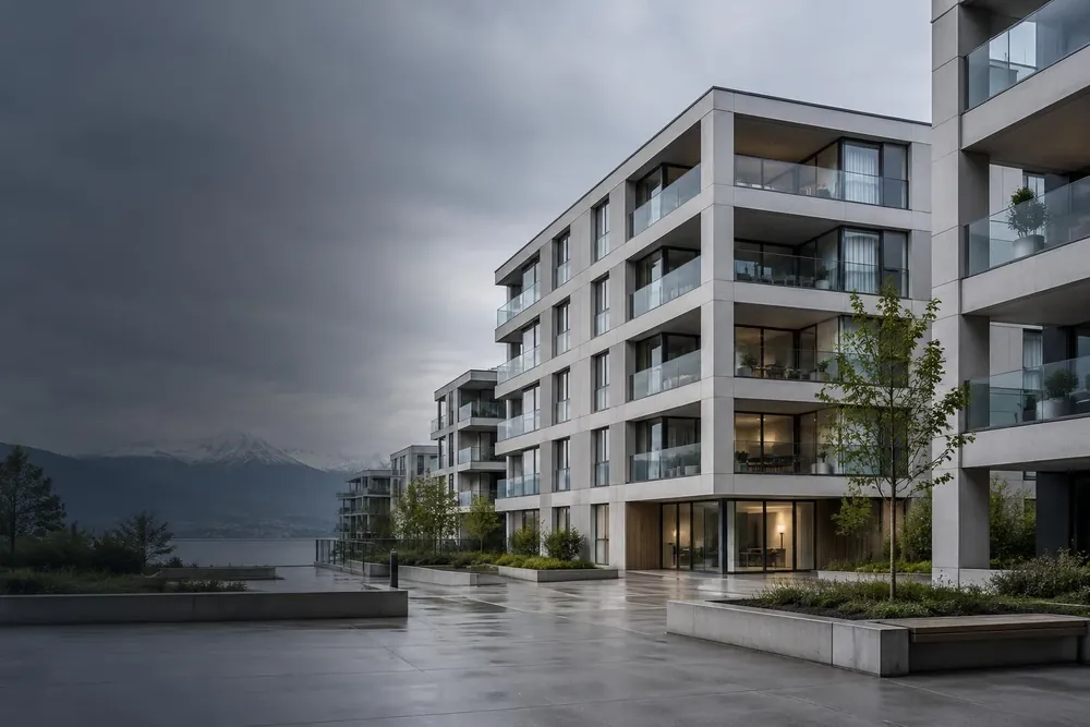 Zeitgemässes Schweizer Wohnbauprojekt